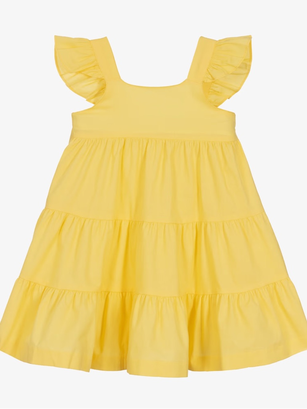 Babidu Girl Yellow cotton dress